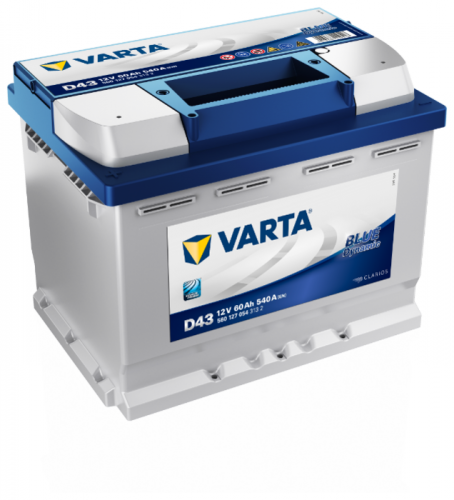 Автомобильный аккумулятор VARTA Blue Dynamic D43, 60 А·ч, Аккумуляторы - фото в магазине СарЗИП