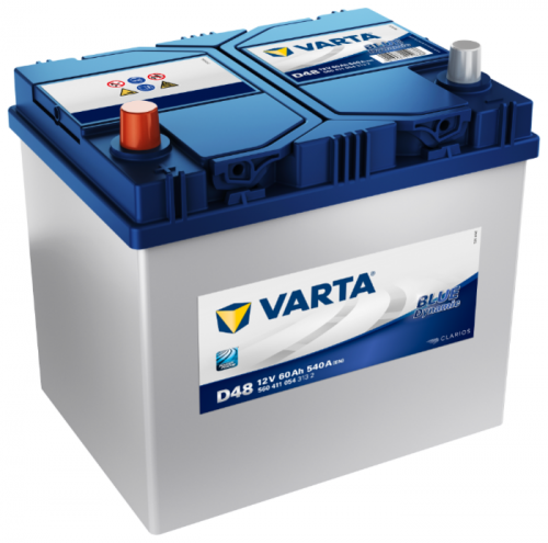 Автомобильный аккумулятор VARTA Blue Dynamic D48, 60 А·ч, Аккумуляторы - фото в магазине СарЗИП