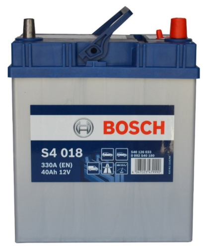 Автомобильный аккумулятор Bosch S4 018, 40 А·ч, Аккумуляторы - фото в магазине СарЗИП