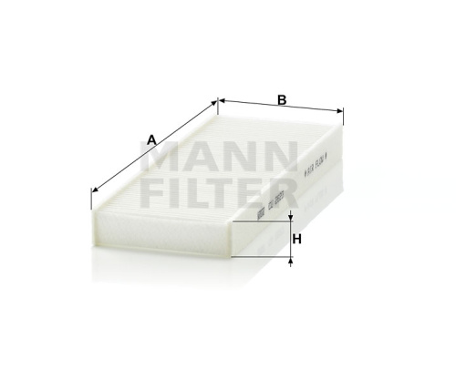Воздушный фильтр салона MANN-FILTER CU 2623, Воздушные фильтры салона - фото в магазине СарЗИП