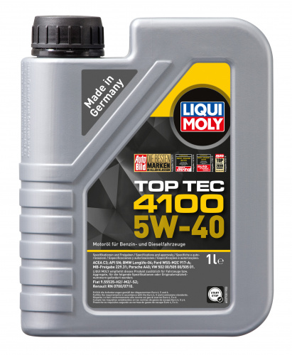 Моторное масло LIQUI MOLY Top Tec 4100 5W-40 (1л (7500))