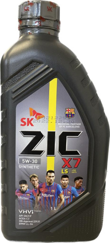 Моторное масло ZIC X7 LS 5W30 (1л (132619))
