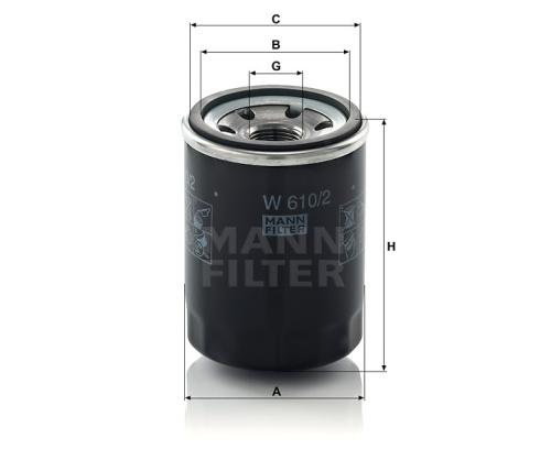 Масляный фильтр двигателя MANN-FILTER W 610/2, Масляные фильтры - фото в магазине СарЗИП