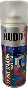 грунт-эмаль для пластика kudo ku-6002 (спрей, черный)