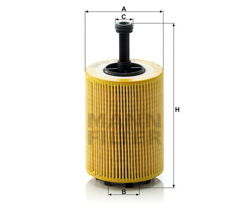 Масляный фильтр двигателя MANN-FILTER HU 719/7 x, безметаллический фильтрующий элемент, Масляные фильтры - фото в магазине СарЗИП