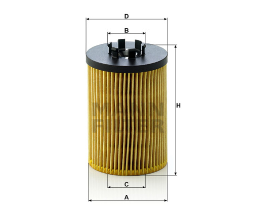 Масляный фильтр двигателя MANN-FILTER HU 715/5 x, безметаллический фильтрующий элемент, Масляные фильтры - фото в магазине СарЗИП