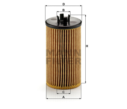 Масляный фильтр двигателя MANN-FILTER HU 612/2 X, безметаллический фильтрующий элемент, Масляные фильтры - фото в магазине СарЗИП