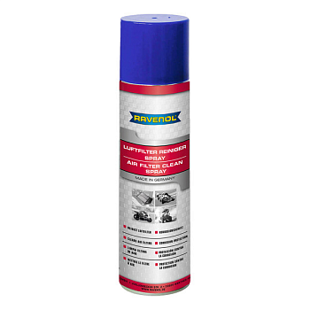 Очиститель для поролоновых фильтров RAVENOL Air Filter Clean-Spray, Смазочные материалы для мотоциклов - фото в магазине СарЗИП