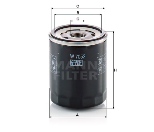 Масляный фильтр двигателя MANN-FILTER W 7052, Масляные фильтры - фото в магазине СарЗИП
