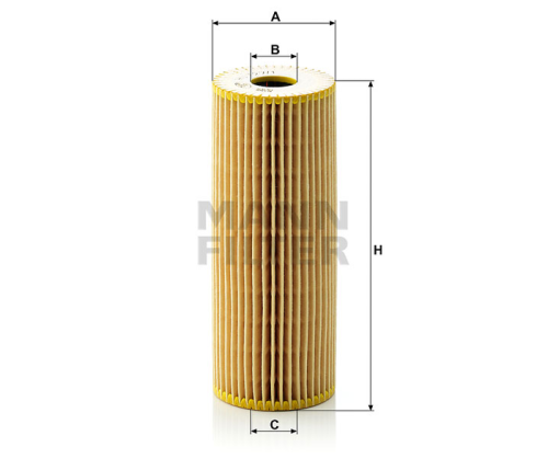 Масляный фильтр двигателя MANN-FILTER HU 727/1 X, безметаллический фильтрующий элемент, Масляные фильтры - фото в магазине СарЗИП