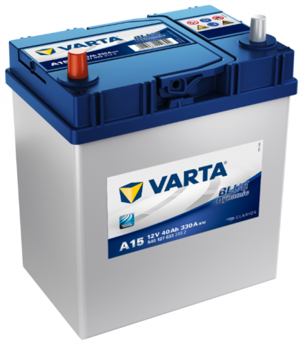 Автомобильный аккумулятор VARTA Blue Dynamic A15, 40 А·ч, Аккумуляторы - фото в магазине СарЗИП