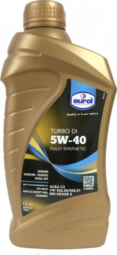 Моторное масло Eurol Turbo DI 5W40 SN/CF (1л (E1000851L))