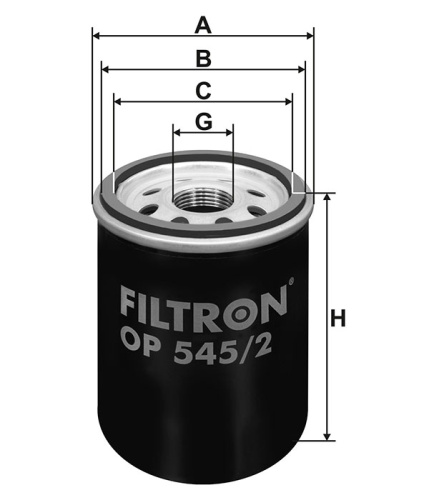 Масляный фильтр двигателя FILTRON OP 545/2, Масляные фильтры - фото в магазине СарЗИП