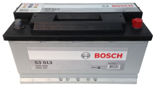 Автомобильный аккумулятор Bosch S3 013, 90 А·ч, Аккумуляторы - фото в магазине СарЗИП