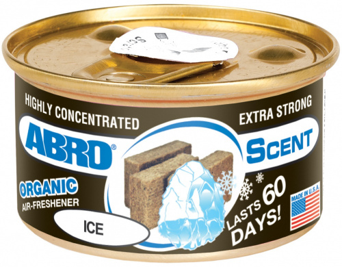 Освежитель воздуха Abro «Органик» (Черный лед), Ароматизаторы воздуха - фото в магазине СарЗИП