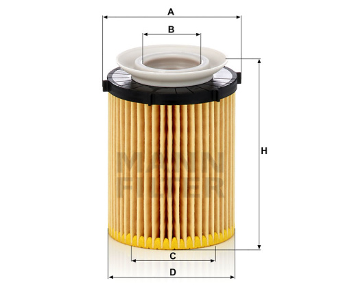 Масляный фильтр двигателя MANN-FILTER HU 711/6 Z, безметаллический фильтрующий элемент, Масляные фильтры - фото в магазине СарЗИП