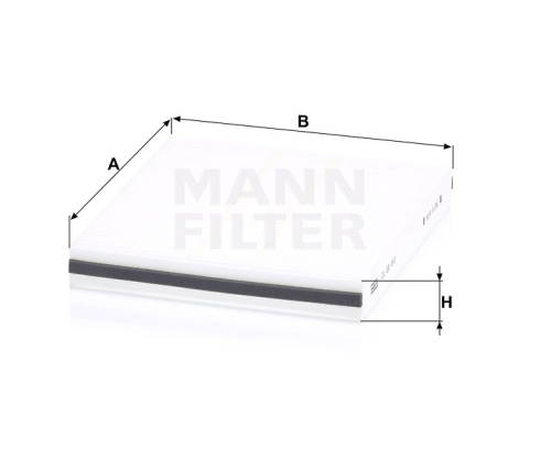 Воздушный фильтр салона MANN-FILTER CU 22 003, Воздушные фильтры салона - фото в магазине СарЗИП