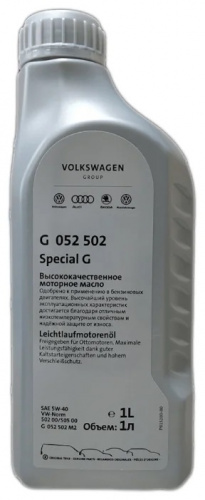 Моторное масло VOLKSWAGEN Special G 5W-40 (1л (GR52502M2))