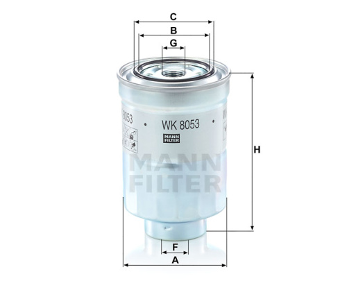 Топливный фильтр MANN FILTER WK 8053 Z, Топливные фильтры - фото в магазине СарЗИП
